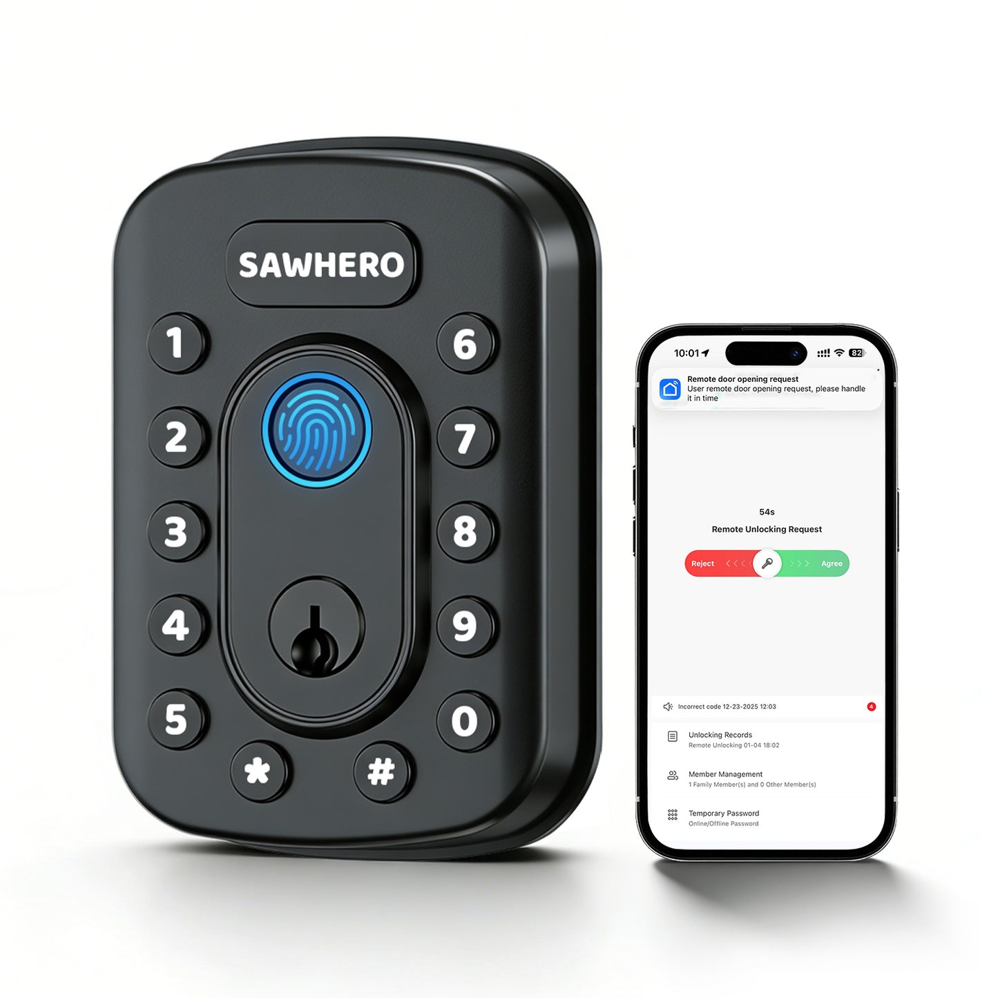 SAWHERO A1 Smart Fingerprint Door Lock
