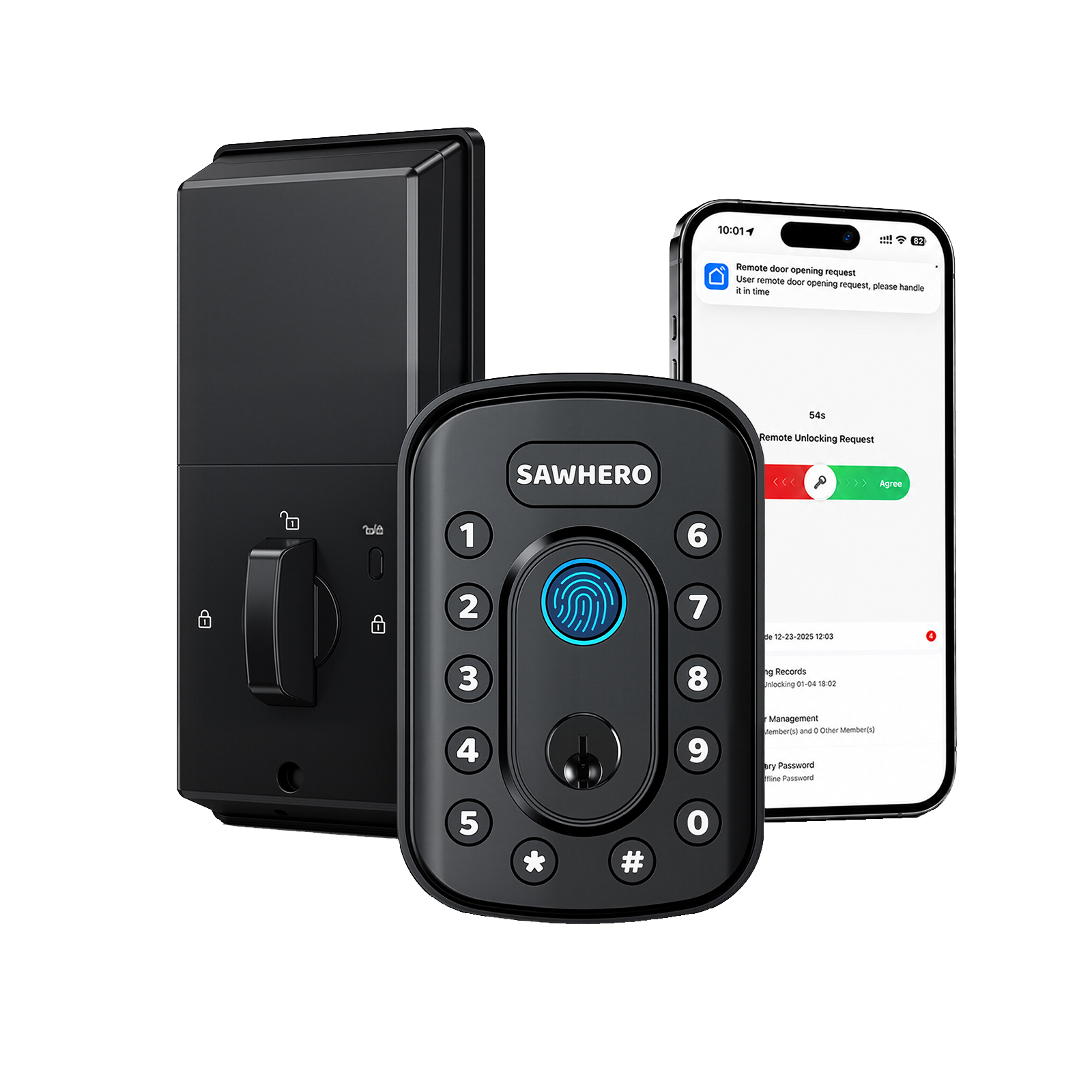 SAWHERO A1 smart fingerprint door lock