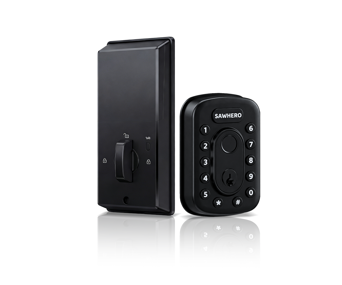 SAWHERO A1 exterior and interior smart fingerprint door lock
